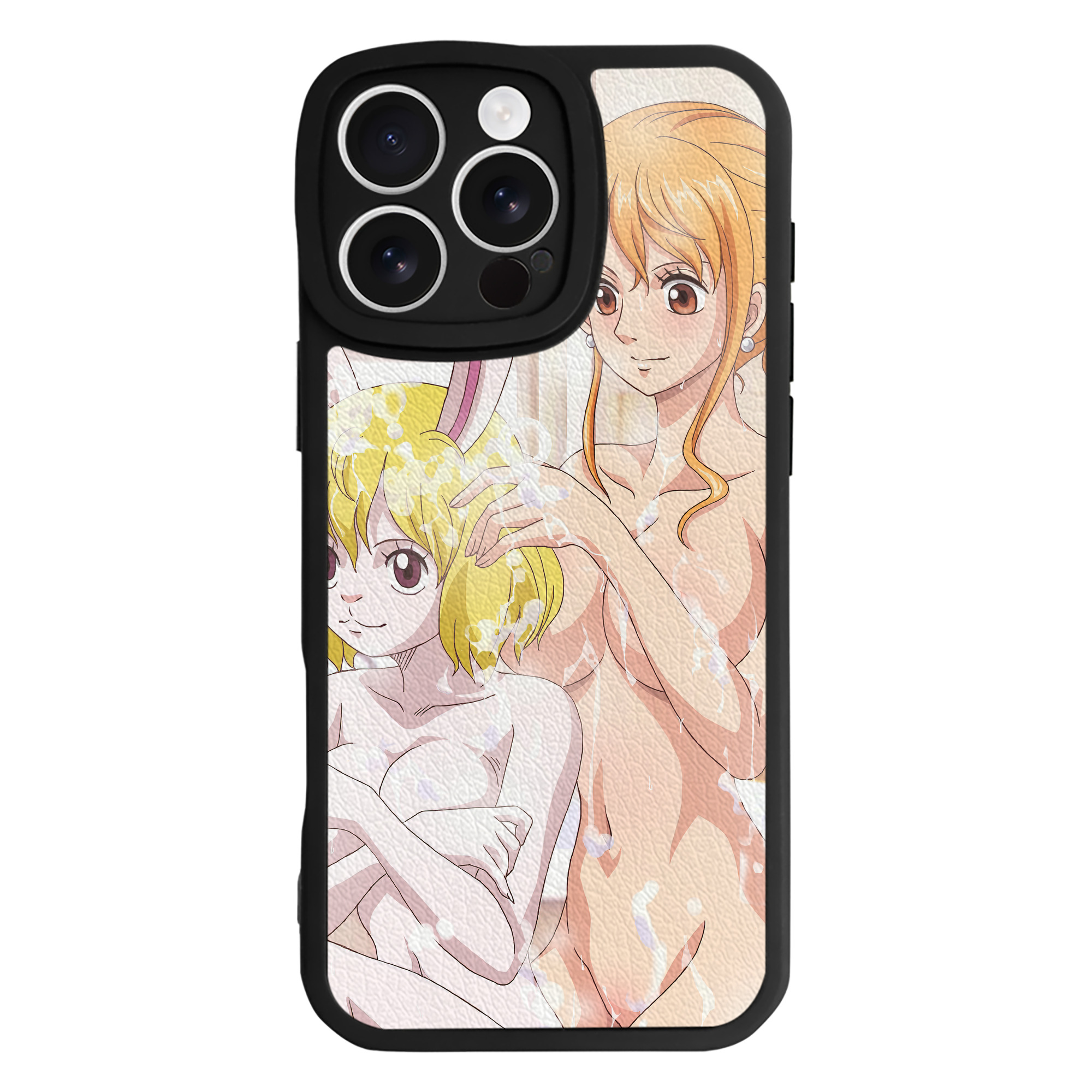 （画像用） ワンピース ONE PIECE 【iPhone 16シリーズ対応】シリコンスマホケース（レザー調） 材質：シリコン